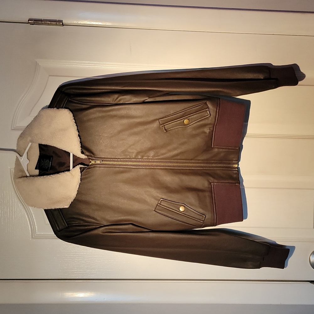 DC Comics Bombshell The Joker Brown Bomber Jacket Size Small